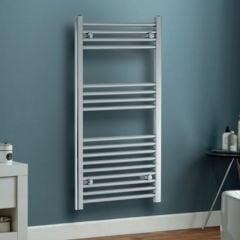 Towelrads Independent Straight Heated Towel Rail 1600x600mm - Chrome - 130053