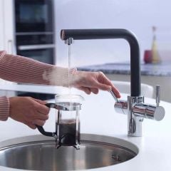 InSinkErator 3N1 Boiling Water Tap w/ NeoTank & Filter - Black - 44837AP+45094