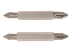 IRWIN Screwdriver Bits PH2 / PH2 Double Ended 50mm Pack of 2 - IRW10504394