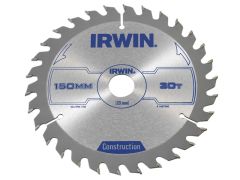 IRWIN Circular Saw Blade 150 x 20mm x 30T ATB - IRW1897090