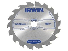 IRWIN Circular Saw Blade 160 x 20mm x 18T ATB - IRW1897191