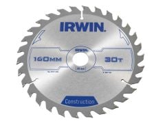 IRWIN Circular Saw Blade 160 x 20mm x 30T ATB - IRW1897192