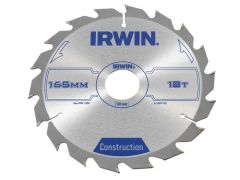 IRWIN Circular Saw Blade 165 x 30mm x 18T ATB - IRW1897193