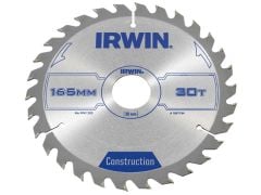 IRWIN Circular Saw Blade 165 x 30mm x 30T ATB - IRW1897194