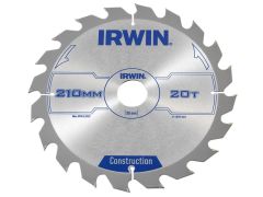 IRWIN Circular Saw Blade 210 x 30mm x 20T ATB - IRW1897203