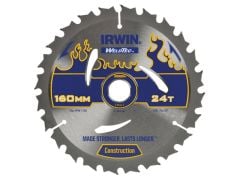 IRWIN Weldtec Circular Saw Blade 160 x 20mm x 24T ATB - IRW1897362
