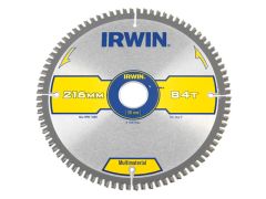 IRWIN Multi Material Circular Saw Blade 216 x 30mm x 84T TCG/Neg - IRW1897442