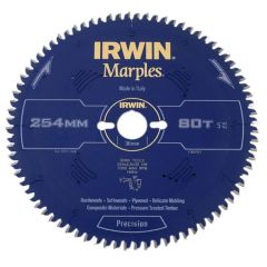 IRWIN Marples Circular Saw Blade 254 x 30mm x 80T ATB/Neg M - IRW1897461