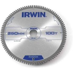 IRWIN Professional Circular Saw Blade 250 x 30mm x 100T - Aluminium - IRW1907779