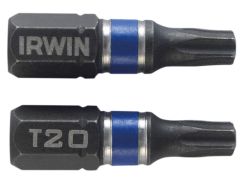 IRWIN Impact Screwdriver Bits Torx T20 25mm Pack of 20 - IRW1923331