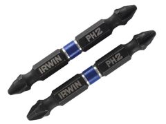 IRWIN Impact Double Ended Screwdriver Bits Phillips PH2 60mm Pack of 2 - IRW1923375
