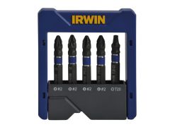 IRWIN Impact Screwdriver Pocket Bit Set of 5 Pozi/Phillips/Torx - IRW1923433