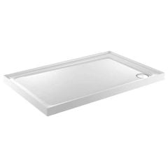 Just Trays Fusion Rectangular Shower Tray 900x760mm With 3 Upstands - White - F976131
