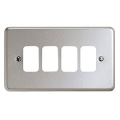 MK Grid plate 4 gang surface