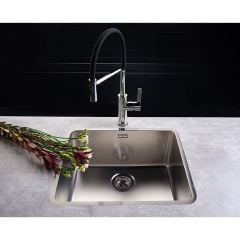 Reginox Kansas 50 x 40 Elite Integrated Stainless Steel Kitchen Sink - KANSAS 50X40 L