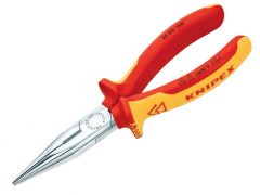 Knipex Snipe Nose Side Cutting Pliers (Radio) VDE Certified Grip 160mm - KPX2506160