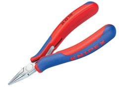 Knipex Electronics Half Round Jaw Pliers Multi Component Grip 115mm - KPX3522115