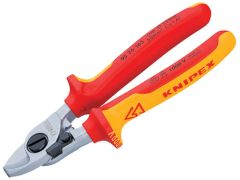Knipex Cable Shears Return Spring VDE Certified Grip 165mm - KPX9526165