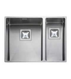 Rangemaster Atlantic Kube 1.5 Bowl Stainless Steel Kitchen Sink - KUB3418R/