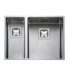 Rangemaster Atlantic Kube 1.5 Bowl Stainless Steel Kitchen Sink - KUB3418L/