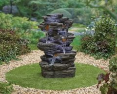 La Hacienda Hinoki Springs inc LEDs Water Feature - 45235L