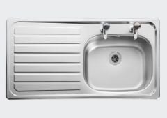 Leisure Sinks Lexin 1.0 Shallow Bowl Inset Kitchen SinkLeft Drainer - LE95LSB/