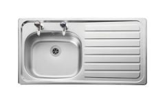 Leisure Sinks Lexin 1.0 Bowl Inset Kitchen SinkRight Drainer - LE95R/