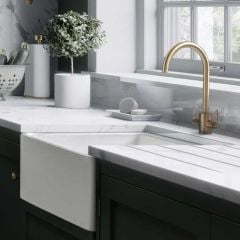 Lifestyle of Leisure Belfast Ceramic Kitchen Sink - White - CBL595WH/