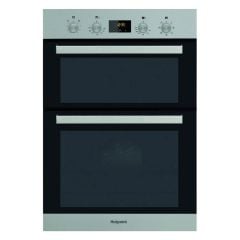 Hotpoint DKD3 841 IX B/I Double Electric Oven - Stainless Steel - Closed Front View