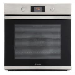 Indesit Aria KFW 3841 JH IX Built-In Single Electric Oven - Stainless Steel - Closed Front View