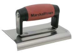 Marshalltown M136D Cement Edger Curved End Durasoft Handle 6in x 3in - M/T136D