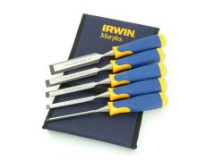 IRWIN Marples MS500 All-Purpose Chisel ProTouch Handle Set 5: 6, 10, 12, 19, & 25mm - MARS500S5W