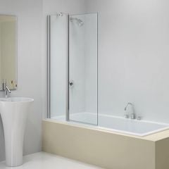 Merlyn 2 Panel Folding Square Bathscreen 1500 x 900mm - MB3B