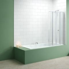 Merlyn 4 Fold Bathscreen 850 x 1400mm - MB4