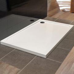 Merlyn Touchstone Rectangular Shower Tray Without Waste - White - 900 x 800mm - S980RTTO