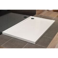 Merlyn Touchstone Slip Resistant Rectangular Shower Tray 1200x800mm - White - S128RTAS