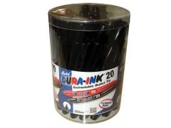 Markal Dura-Ink 20 Retractable Markers - Black (Tub of 24) - MKL96577