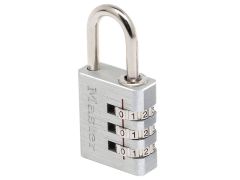 Master Lock Aluminium 30mm 3-Digit Combination Padlock - MLK7630