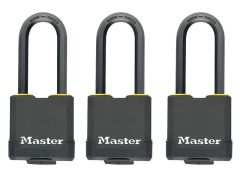 Master Lock Excell Weather Tough 45mm Padlock 4-Pin- Keyed Alike x 3 - MLKM115TRILF