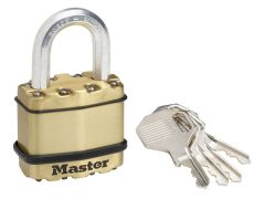 Master Lock Excell Brass Finish 45mm Padlock 4-Pin - MLKM1B