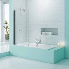 Merlyn SecureSeal Single Panel Bathscreen 800 x 1500mm - MS1