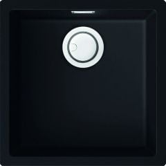 Reginox Multa Elleci Granite Single Bowl Kitchen Sink - Black - MULTA 102 B