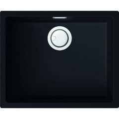 Reginox Multa Elleci Granite Single Bowl Kitchen Sink - Black - MULTA 105 B