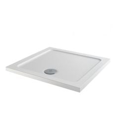 MX Elements Square Shower Tray 700x700mm - White - ASXHA
