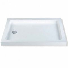 MX Classic Rectangle Shower Tray 1200x760mm - White - SQM