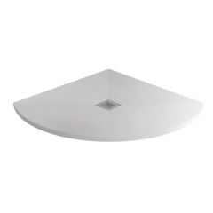 MX Silhouette Quadrant Shower Tray 900x900mm - White - X3D
