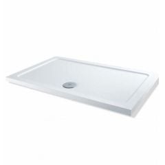 MX DucoStone Rectangular Shower Tray 1500x800mm - White - XUI