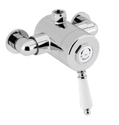 Bristan 1901 Thermostatic Exposed Single Control Shower Valve, Top Outlet - N2 SQSHXTVO C
