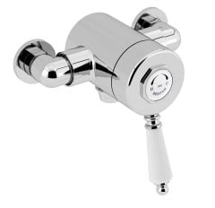 Bristan 1901 Thermostatic Exposed Single Control Shower Valve - Bottom Outlet - N2 SQSHXVO C
