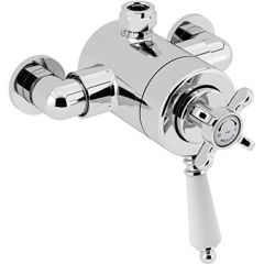 Bristan 1901 Thermostatic Exposed Dual Control Shower Valve, Top Outlet - N2 CSHXTVO C